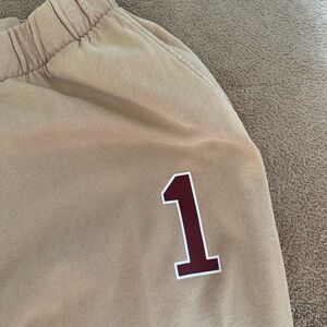 Crème aesthetic jogger pants (like new, never worn)